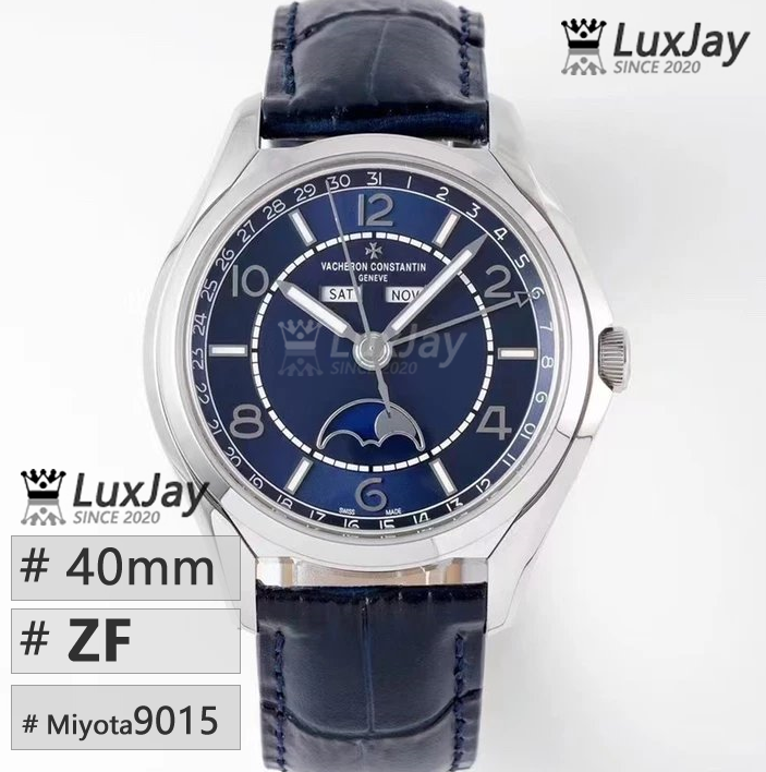 ZF MIYOTA 9015 40MM Vacheron Constantin바쉐론 콘스탄틴 FIFTYSIX 컴플리트 캘린더 4000E 000R-B548