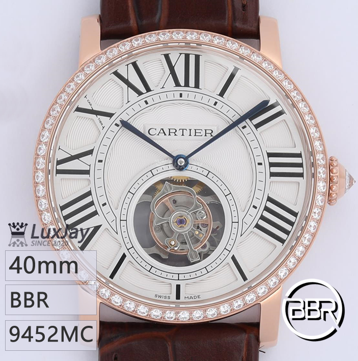 BBR 40mm X 10.6mm 9452MC 까르띠에 ROTONDE DE CARTIER HPI00593  [주문제작 15~20일]