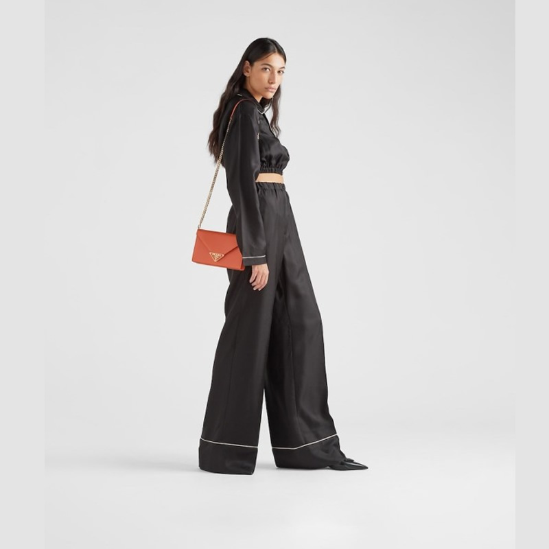 SA 프라다 22FW 1BD318 NZV F0002 사피아노 트라이앵글 숄더백