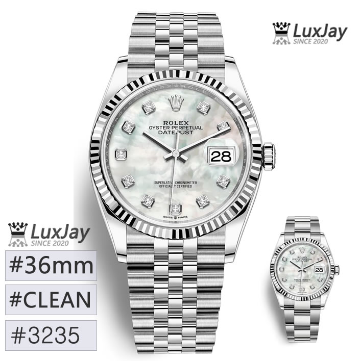 CLEAN  36mm 3235 DateJust 데이트저스트 m126234-0019