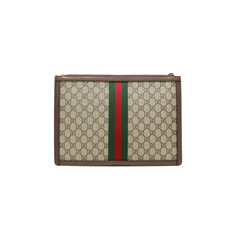 SA 구찌 GG 수프림 포트폴리오 클러치 523359 33.5*24*4cm