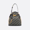 SA 23SS 디올 CEST 미디엄 백 블루 Oblique 가방 M2271UTZQ M928 24*10*24.5cm