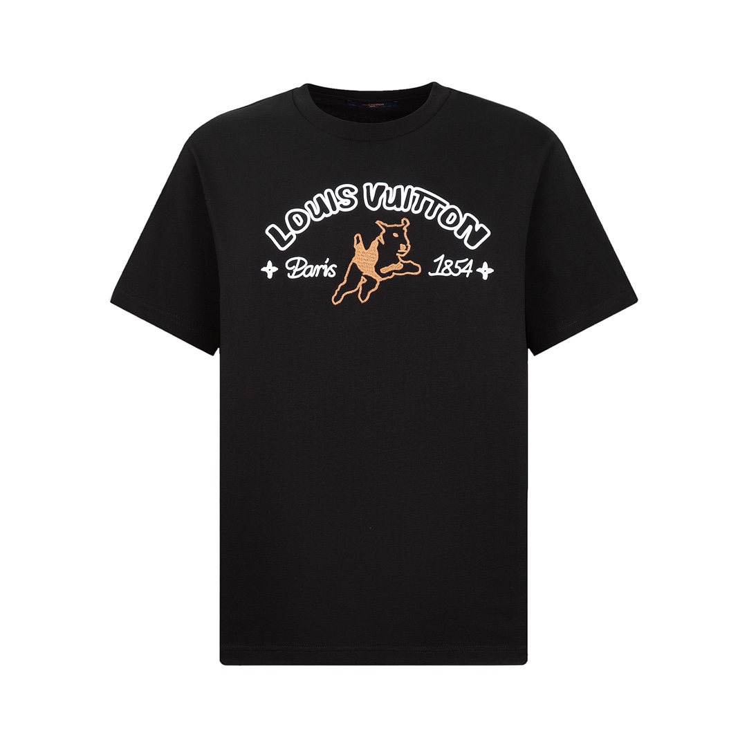 Louis Vuitton  Embroidered Cotton T-Shirt