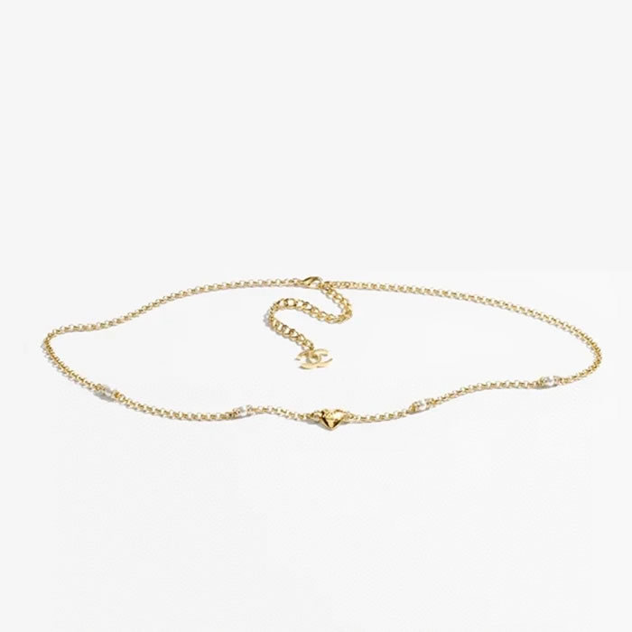 CHANE* 샤* Heart Casual Style Blended Fabrics Street Style Chain