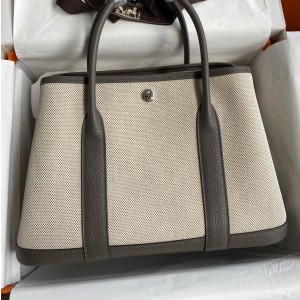 SA 에르메* 최신 가든 파티 30/36 여성 토트백