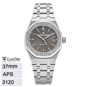 APS 37mm 3120 오데마피게 로얄오크 15451 스틸 그레이다이얼 프로스티드 브레이슬릿 Royal Oak
