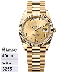 C 40mm 3255 롤렉스 데이데이트 옐골  228238 207.8g
