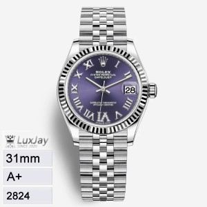 A+ 31mm 2824 롤렉스 데이트저스트 278274 오베르진 로만 다이아 셋팅 쥬빌리