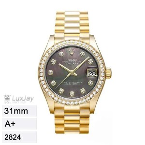 A+ 31mm 2824 롤렉스 데이트스트 블랙 MOP 278288RBR