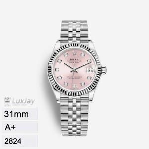A+ 31mm 2824 롤렉스 Datejust 31  278274 Pink Diamond-Set Jubilee