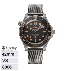 VS 42mm [007시계] 오메가 씨마스터  코액시얼 마스터 크로노미터 210.90.42.20.01.001 티타늄 소재 시계줄 업그레이드(최신버전)