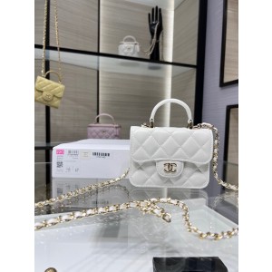 SA 샤* 클래식 탑핸들 플랩 코인퍼스 체인백 (AP2200) w9.5×h12.5×d3.5cm