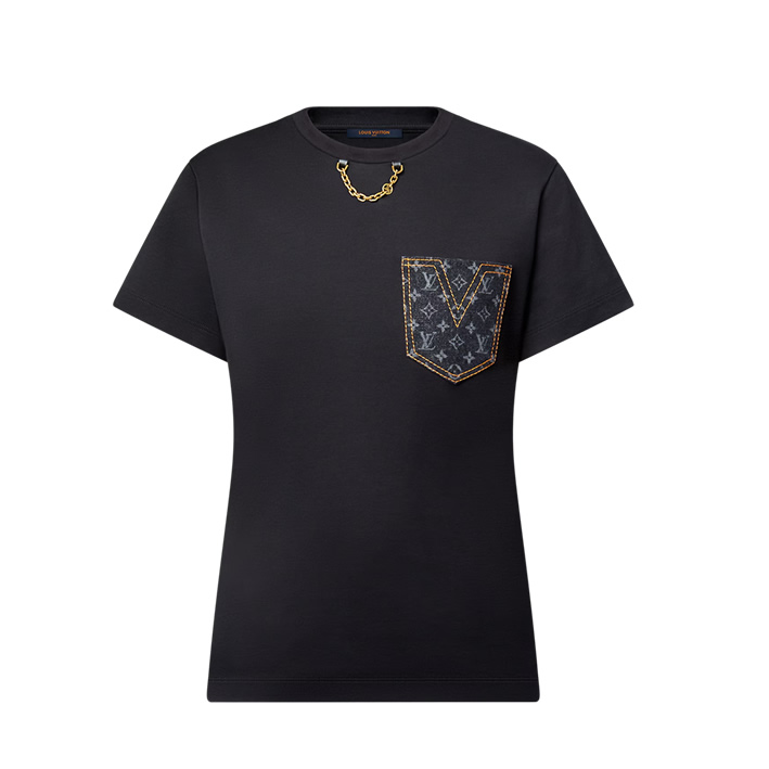 Louis Vuitton 1AGT02 모노그램 포켓 티셔츠