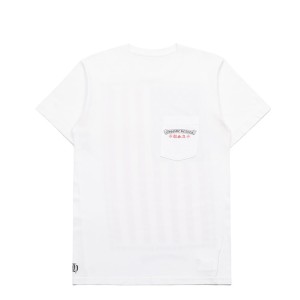 크롬하츠 SWORD FLAG 스크롤 짧은 슬리브 티셔츠