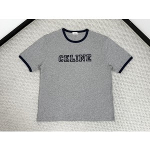 CELINE 프린트 짧은 슬리브 티셔츠