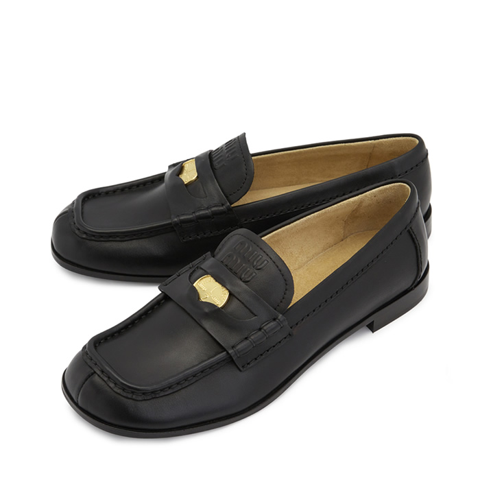 Miumiu Gold Coin Loafers 5E3981