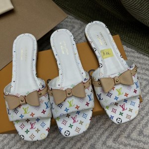 루이비통 1AGZUT LV x TM 6AM 플랫 노새