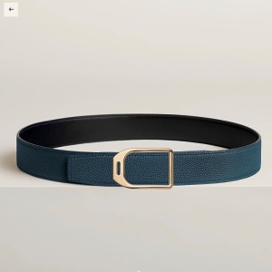 에르메스 JOCKEY 벨트 버클 & 양면 가죽 스트랩 38mm