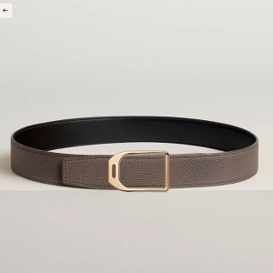 에르메스 JOCKEY 벨트 버클 & 양면 가죽 스트랩 38mm