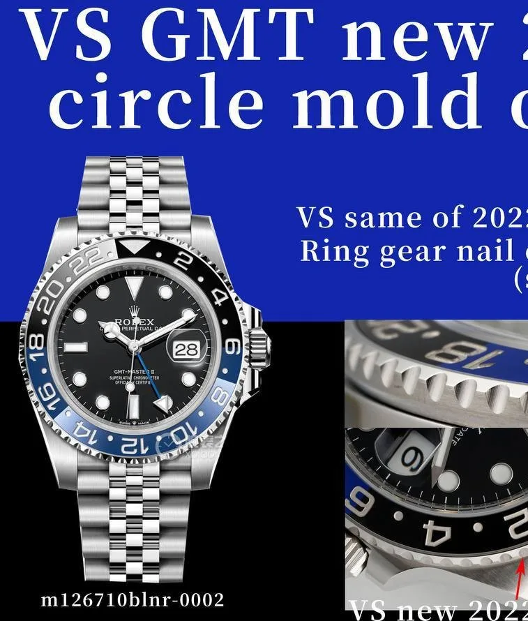 VS | 3285 무브먼트｜롤렉스 GMT-마스터 II 126710BLNR