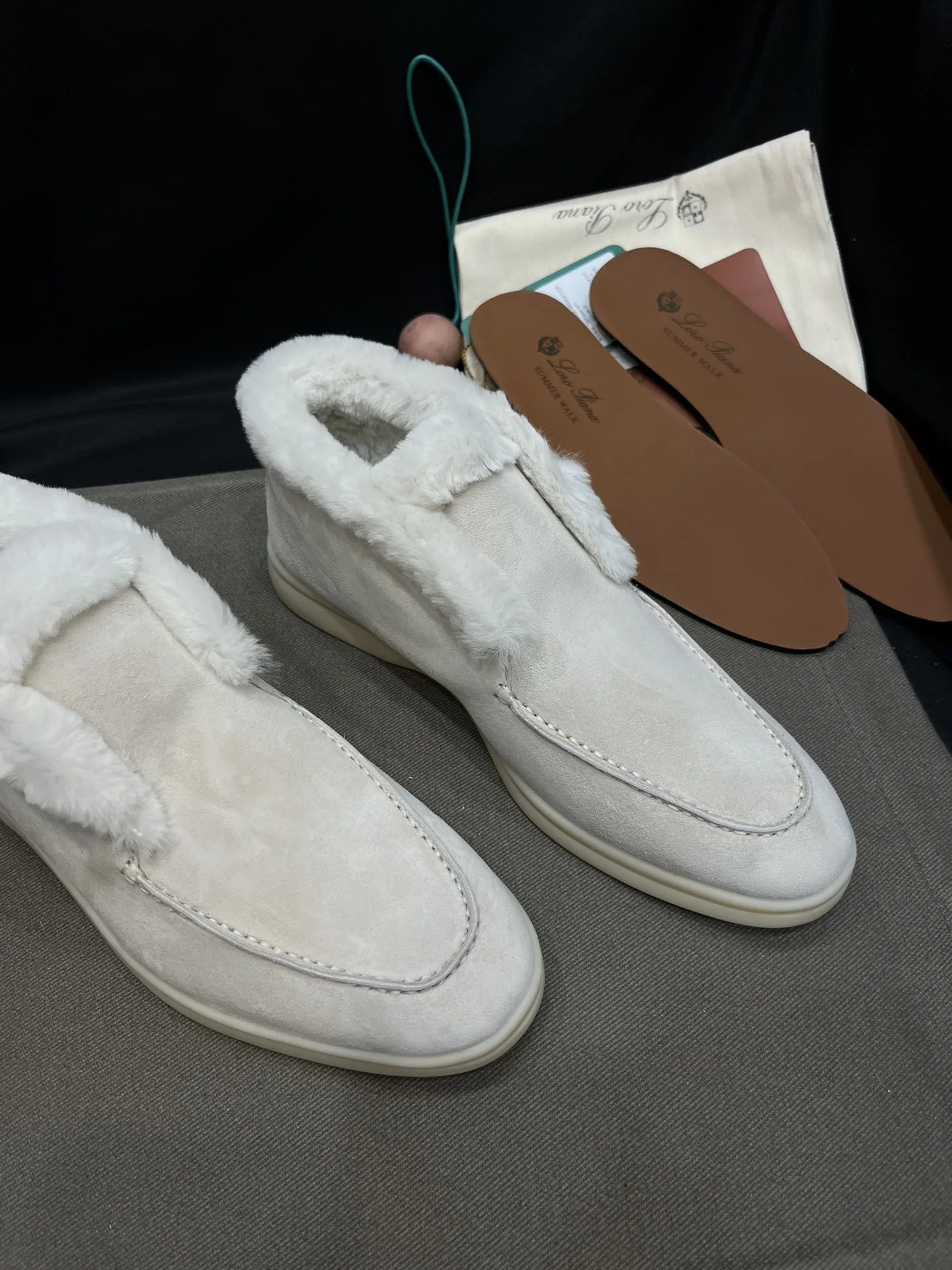 Loro Piana - Santoni Suede ankle boots