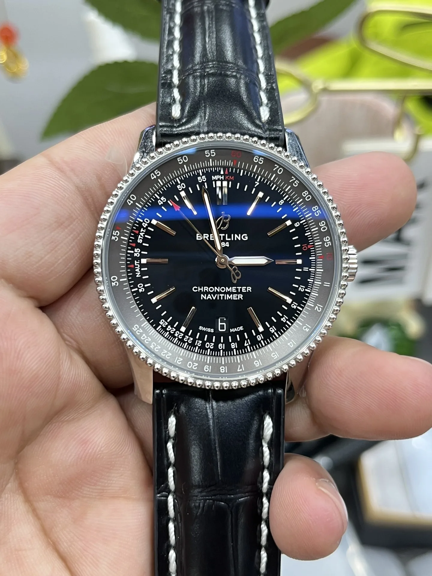 V7 l 2824 무브먼트 l 41mm l 브라이틀링 Navitimer 오토매틱 41