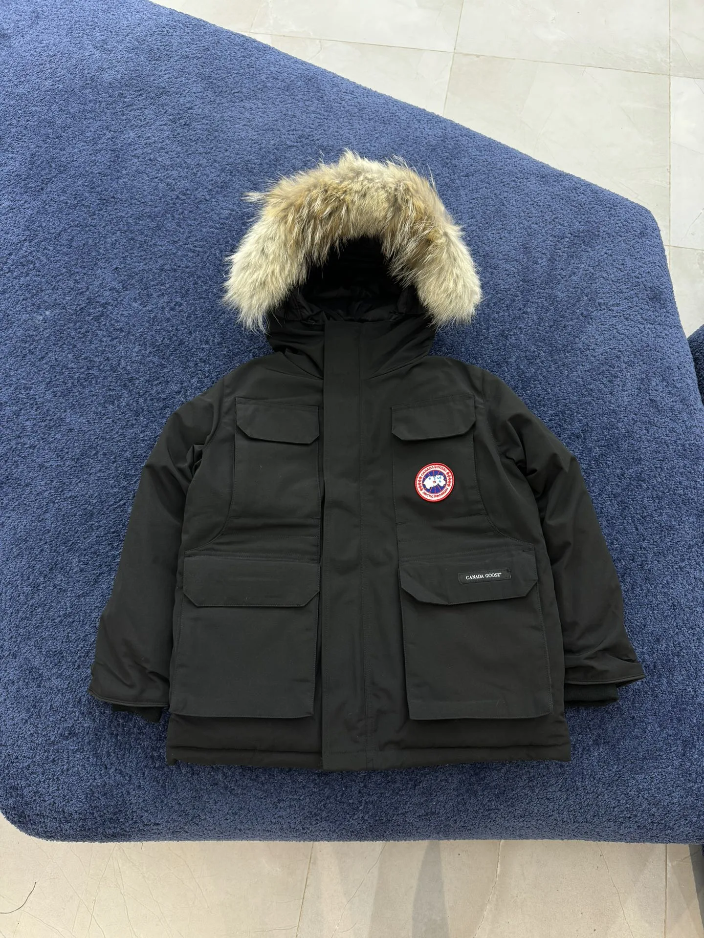 Canada Goose 키즈 Expedition 후드 파카 재킷