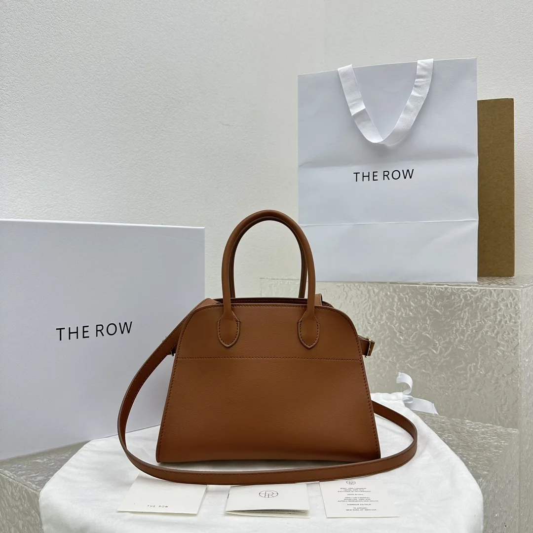 THE  ROW Margaux 10  가죽 백 26x17.5x21cm