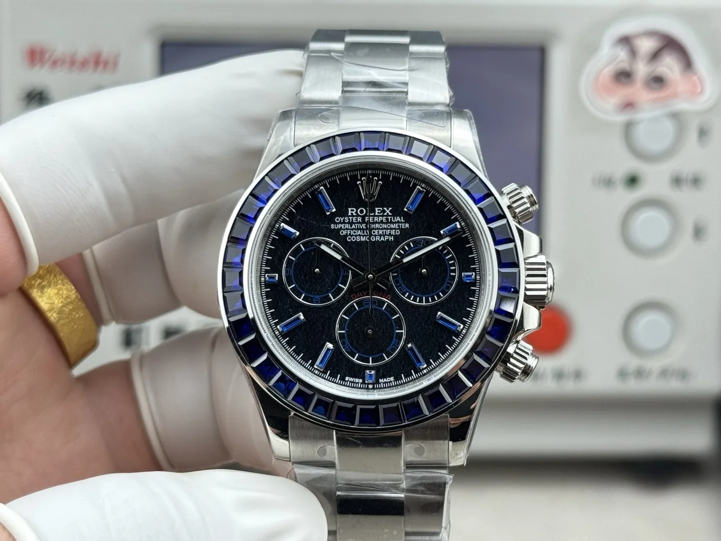 HEH l 4801/4130 l 40mm l 롤렉스 데이토나  개조 맞춤형 합성 다이아몬드