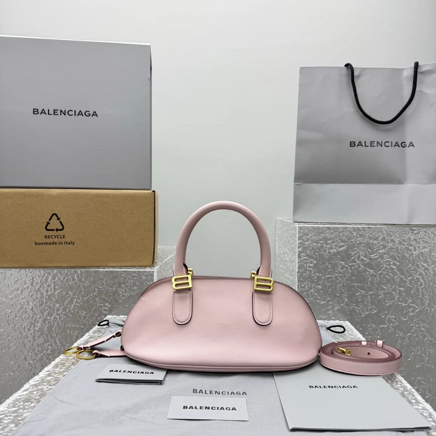 볼레로 볼링백 미니 로즈 쿼츠  30x 13（24） x  16cm