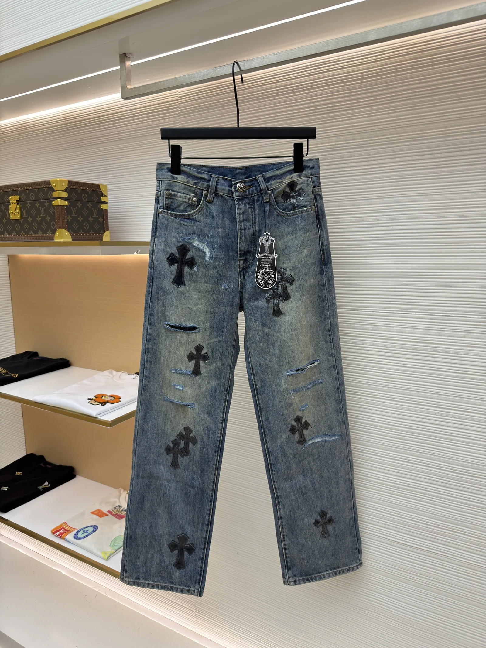 크롬하츠 데님 팬츠 리바이스  베이스