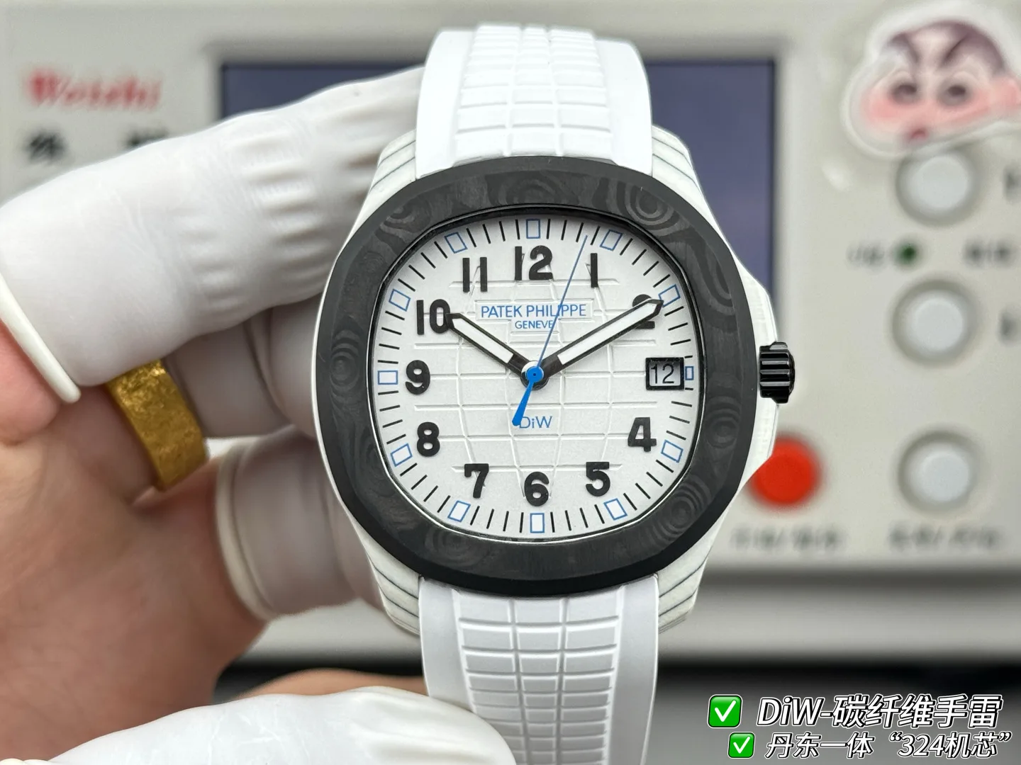 DIW | Cal.324 무브먼트｜40mm l 파텍필립  5167  탄소 섬유